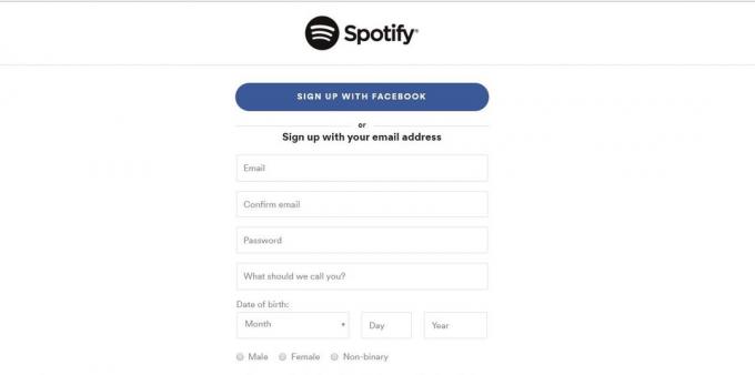 Sådan tilmelder du dig Spotify gennem Facebook