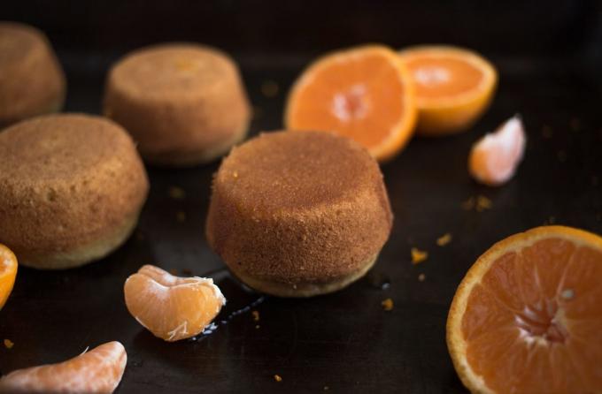 muffins mandarin: mandarin og boller
