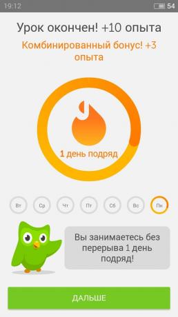 Duolingo: lavet lektion