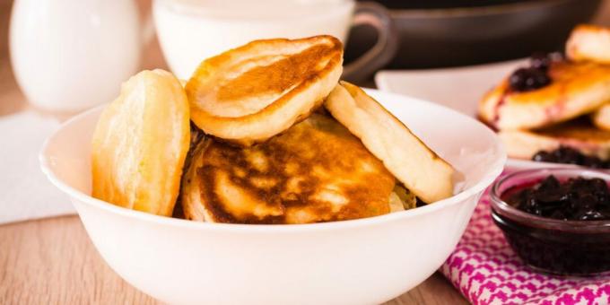 Frodige pandekager på kefir