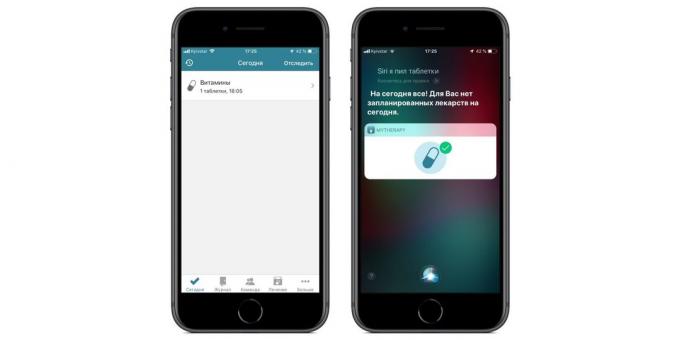 Aktiverede programmer hurtige Siri kommandoer i iOS 12: påmindelser om at tage medicinen