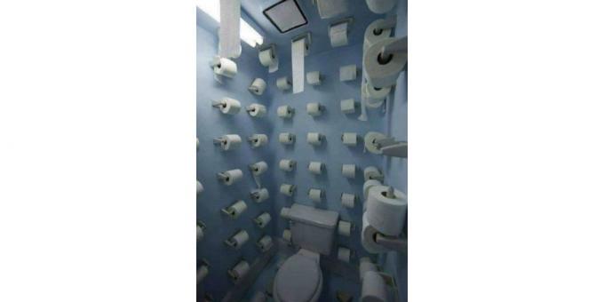 toilet design: papir på væggene