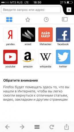 Firefox til iOS: Del