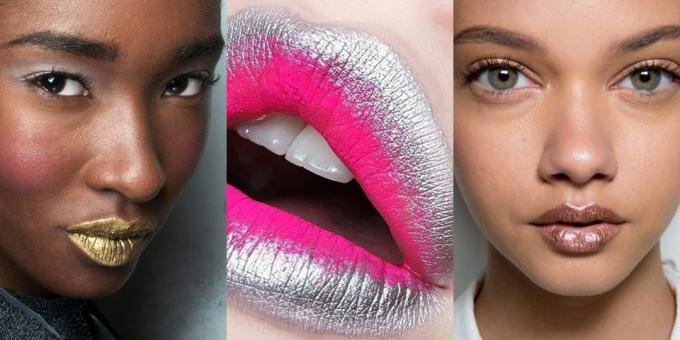 Ny makeup: læber metalliske farver