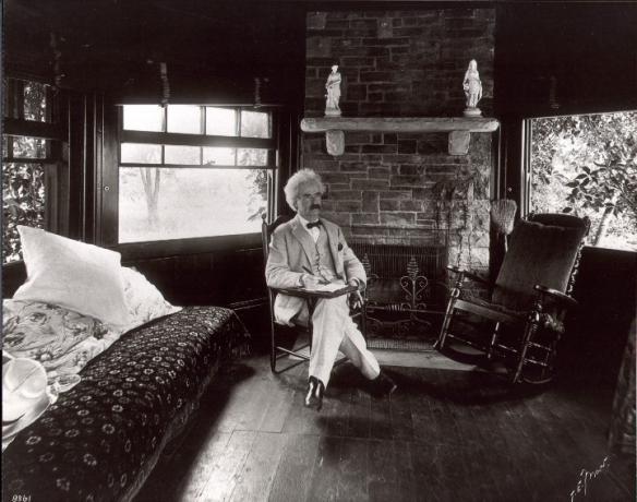 Mark Twain, den amerikanske forfatter og journalist