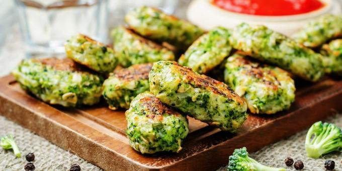 Broccoli og oste snacks