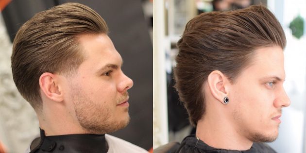 Trendy mænds haircuts for klassikere fans: fade