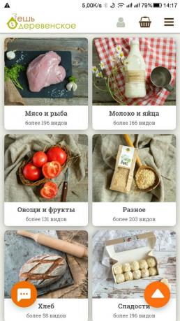 Farm produkter: en række "Eat Rustik" distribueres af sektioner
