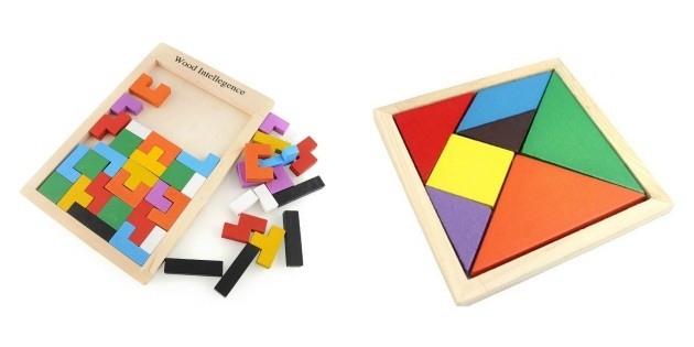 gaver til børn på nytårsdag: Træ Tetris