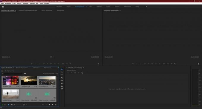 Adobe Premiere Pro: træk og slip aktiver