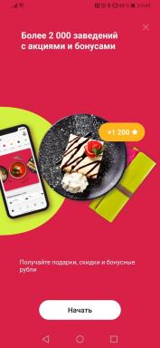 Sberbank lancerede SberFood - en mobilapplikation til en vandretur i cafeer og restauranter