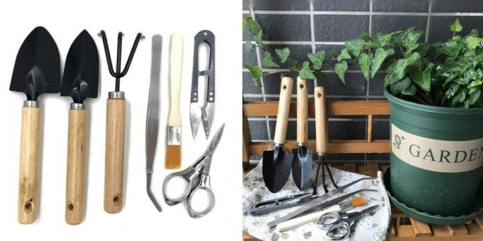 Værktøjer til en mini-garden