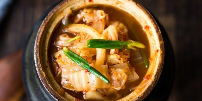 Kål i koreansk "kimchi"