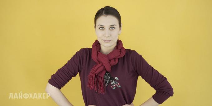 Hvordan man binder et tørklæde: Halskæde