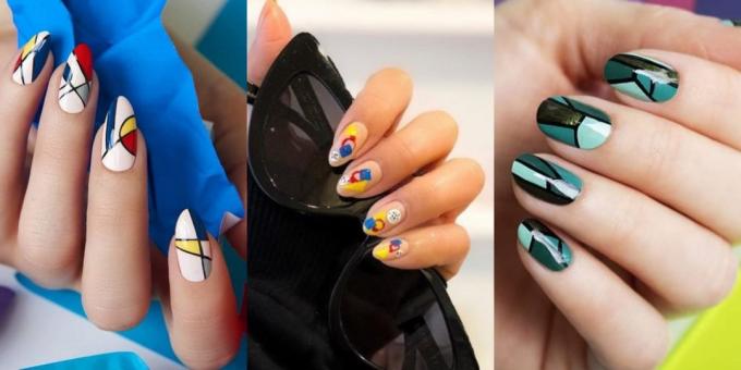 Fashion Nails 2019: geometriske kunst