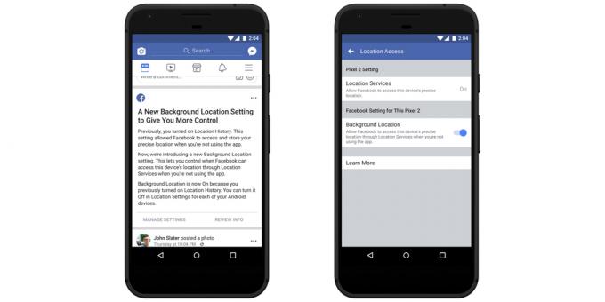 På enheder, der kører modtager Android Facebook-data geolocation, men det kan være deaktiveret
