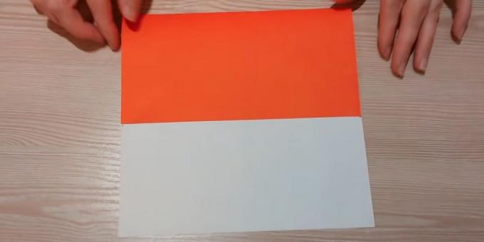 Folde kanten af ​​papiret