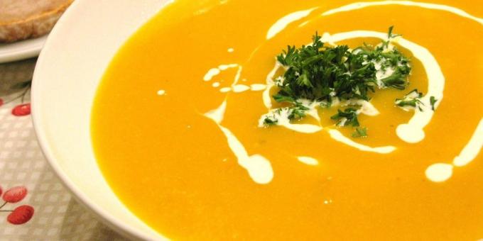 Opskrifter til vegetarer: Græskar suppe