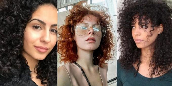 Trendy kvinders haircuts 2019: fine tekstureret krøller