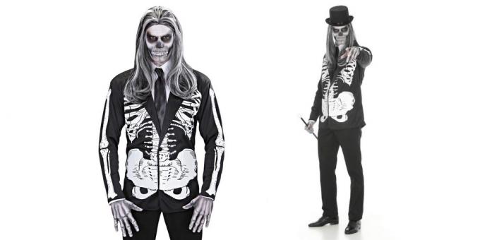 Kostume på Halloween: Skeleton