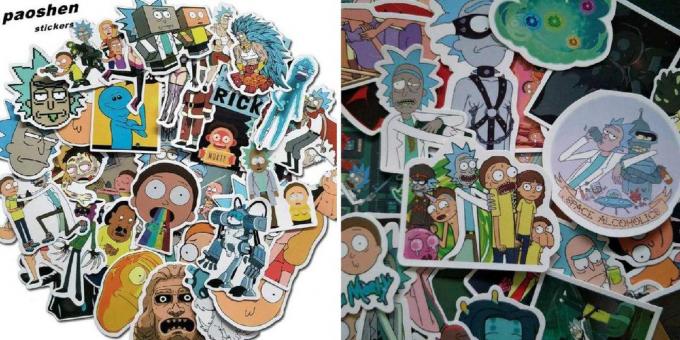 Stickers "Rick og Morty"