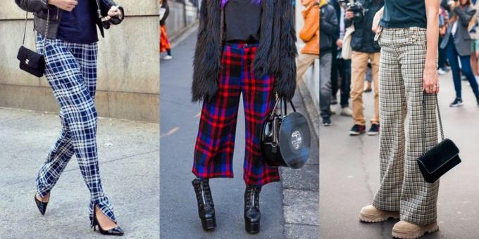 De mest fashionable kvinders bukser: Bukser, plaid