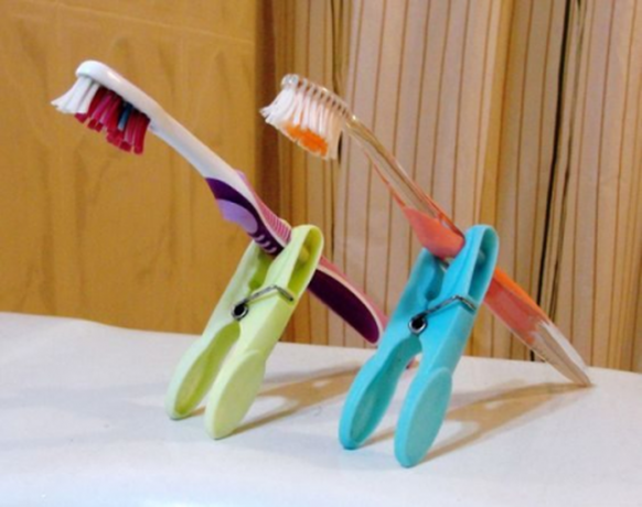 som det er praktisk at opbevare en tandbørste