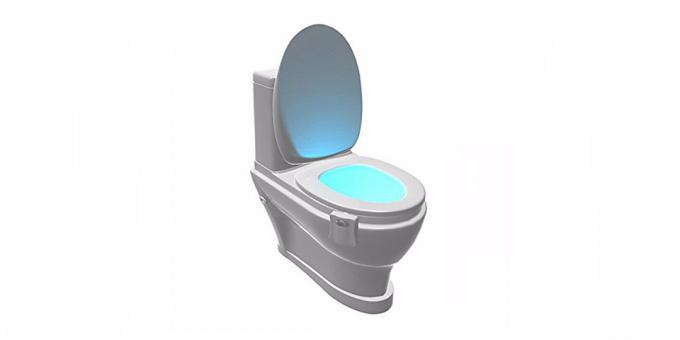 Baggrundslys toilet med bevægelsesføler