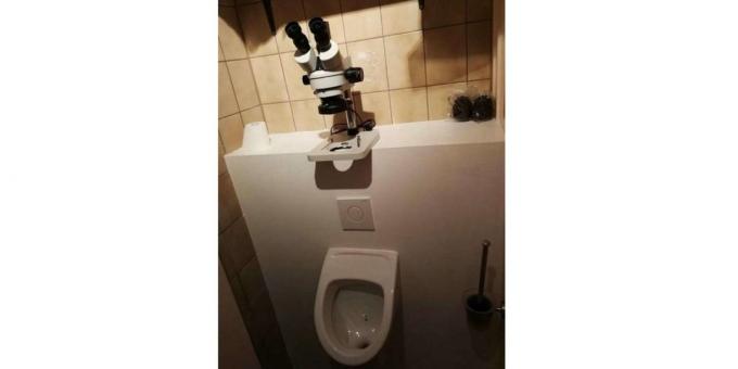 Mikroskop i toilettet