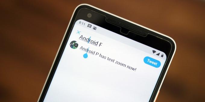 Android P: at arbejde med tekst