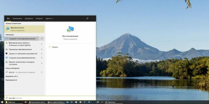 Windows 10 gendannelsespunkt