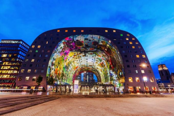 Europæisk arkitektur: Markthal i Rotterdams Blaak marked