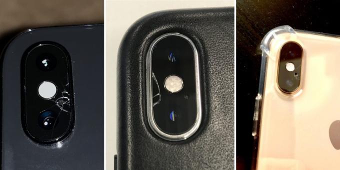iPhone kamera glas i opdateringer til 2018 viste sig at være meget skrøbelige