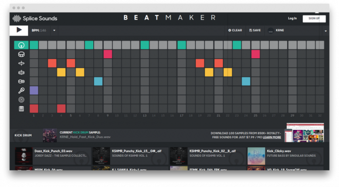  BeatMaker: hovedvinduet