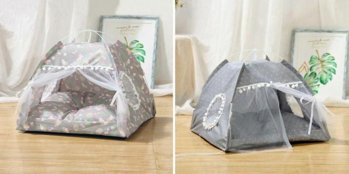 Kattehuse: i form af et telt