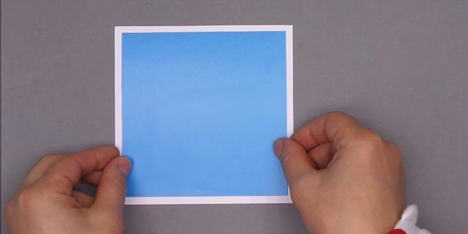 hvordan man laver en julekort: lim firkanter