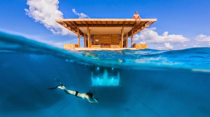Underwater hotelværelse The Manta Resort