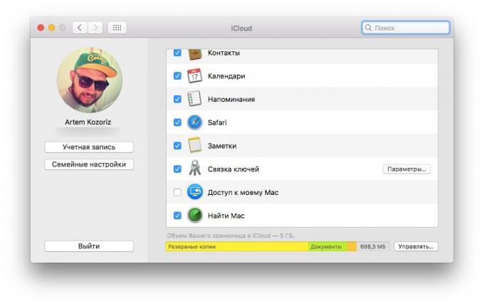Hvordan forbereder din Mac til salg: afslutte konto iCloud