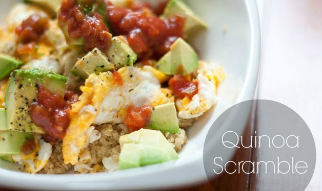 Quinoa med avocado og æg