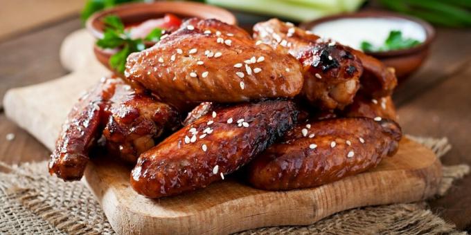 Koreansk bagte kyllingevinger