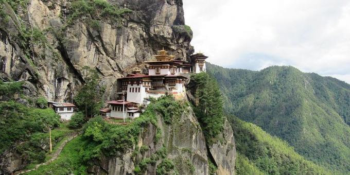 Asiatiske område bevidst tiltrækker turister kloster Paro Taktsang, Bhutan