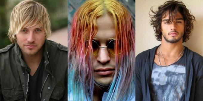 Trendy mænds haircuts 2019: grunge