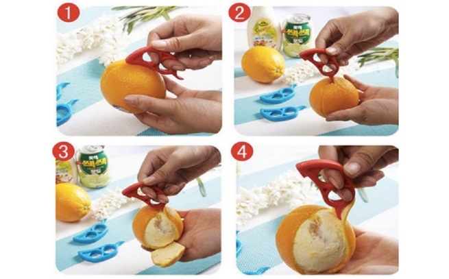 Kniv til rengøring citrusfrugter