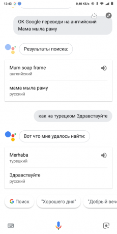 Google Nu: Oversættelse