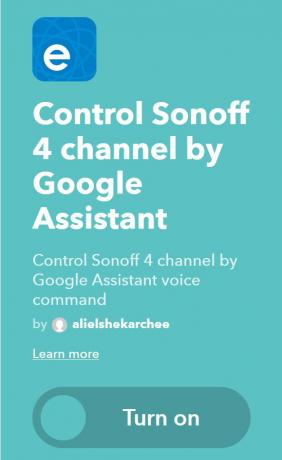 Smart Switch Sonoff T1: integration med IFTTT