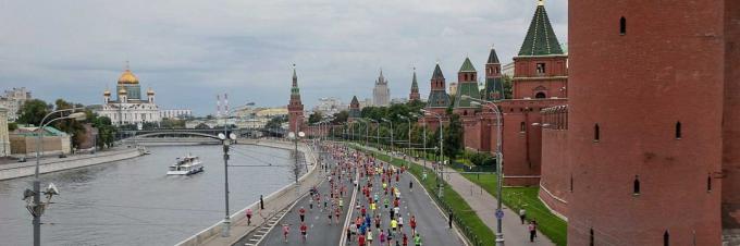 Moskva Marathon 2015: ruten passerer mange historiske bygninger