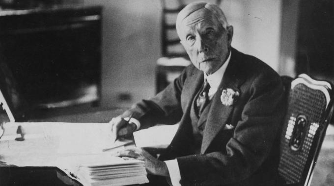John D. Rockefeller på arbejde