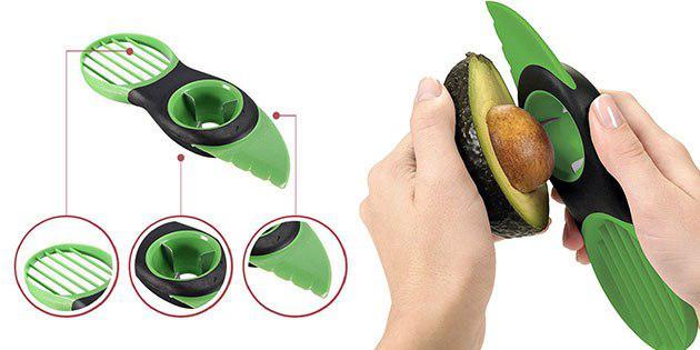 Kniv for avocadoer