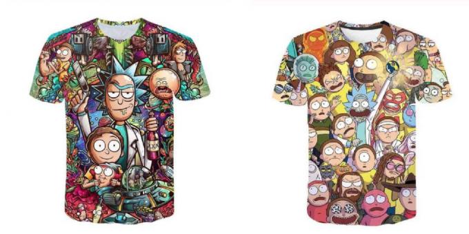 Shirt Rick og Morty