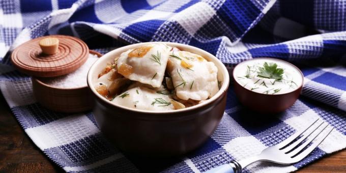 Dumplings med surkål